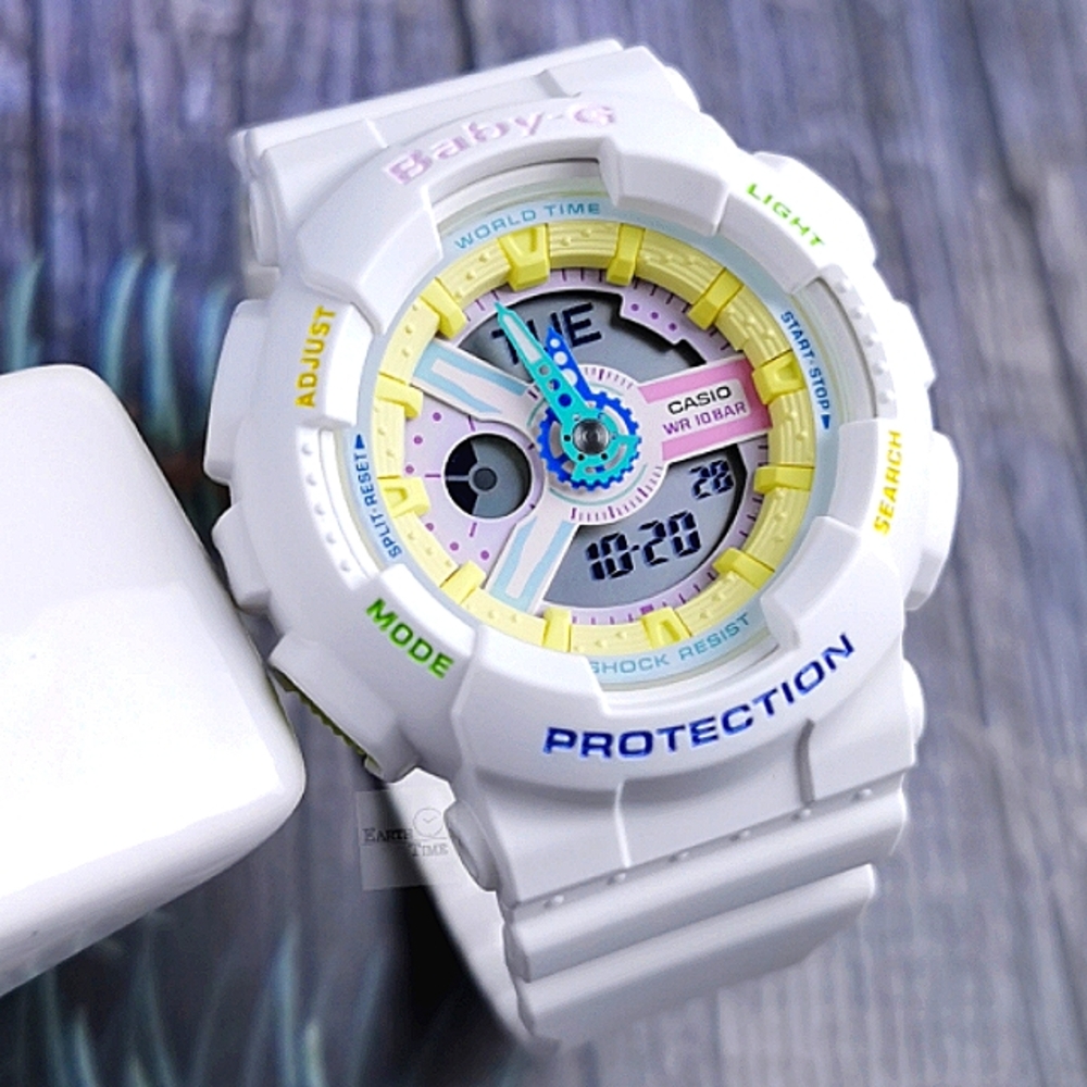 Casio Baby G Women's International Vanilla  Rainbow Series G-Shock